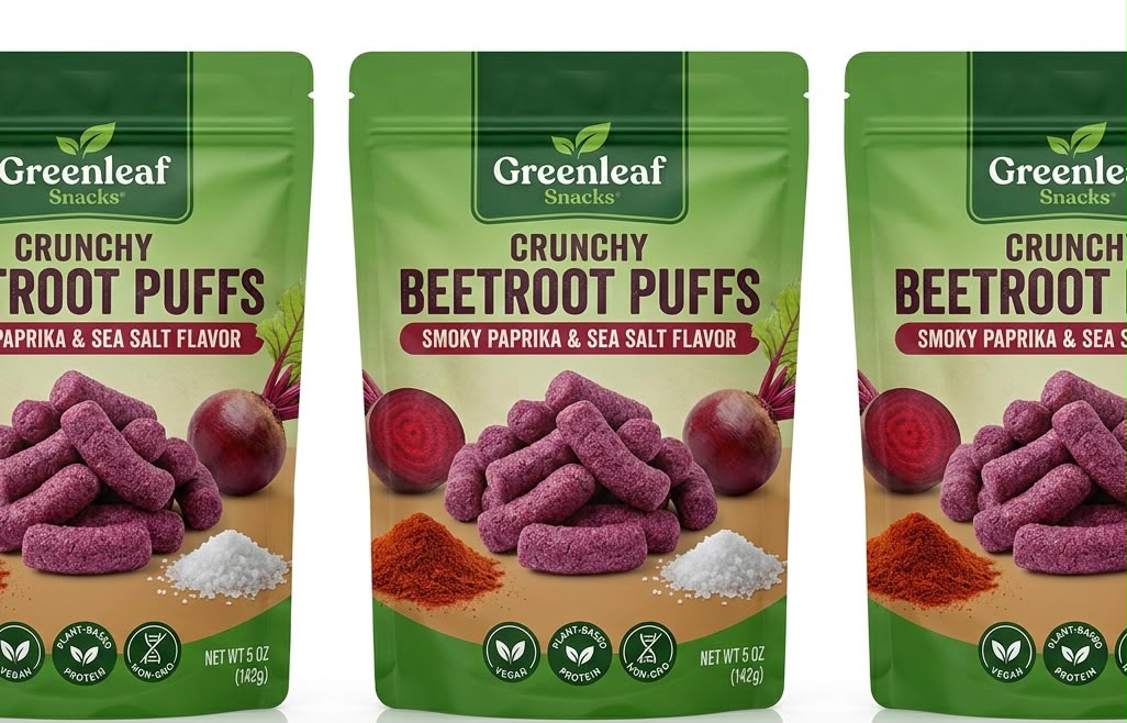 Crunchy Beetroot Puffs
